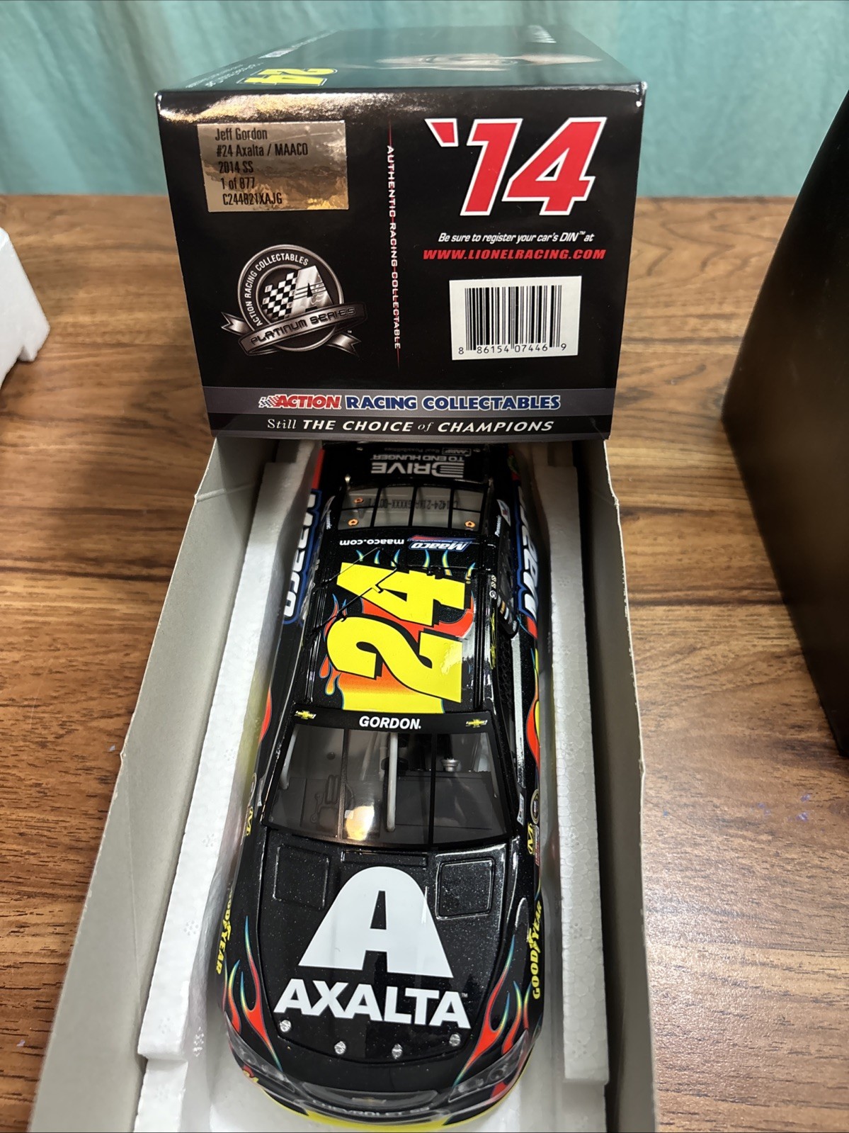 JEFF GORDON 2014 ACTION #24 AXALTA MAACO CHEVY SS /877 MADE MEGA XRARE