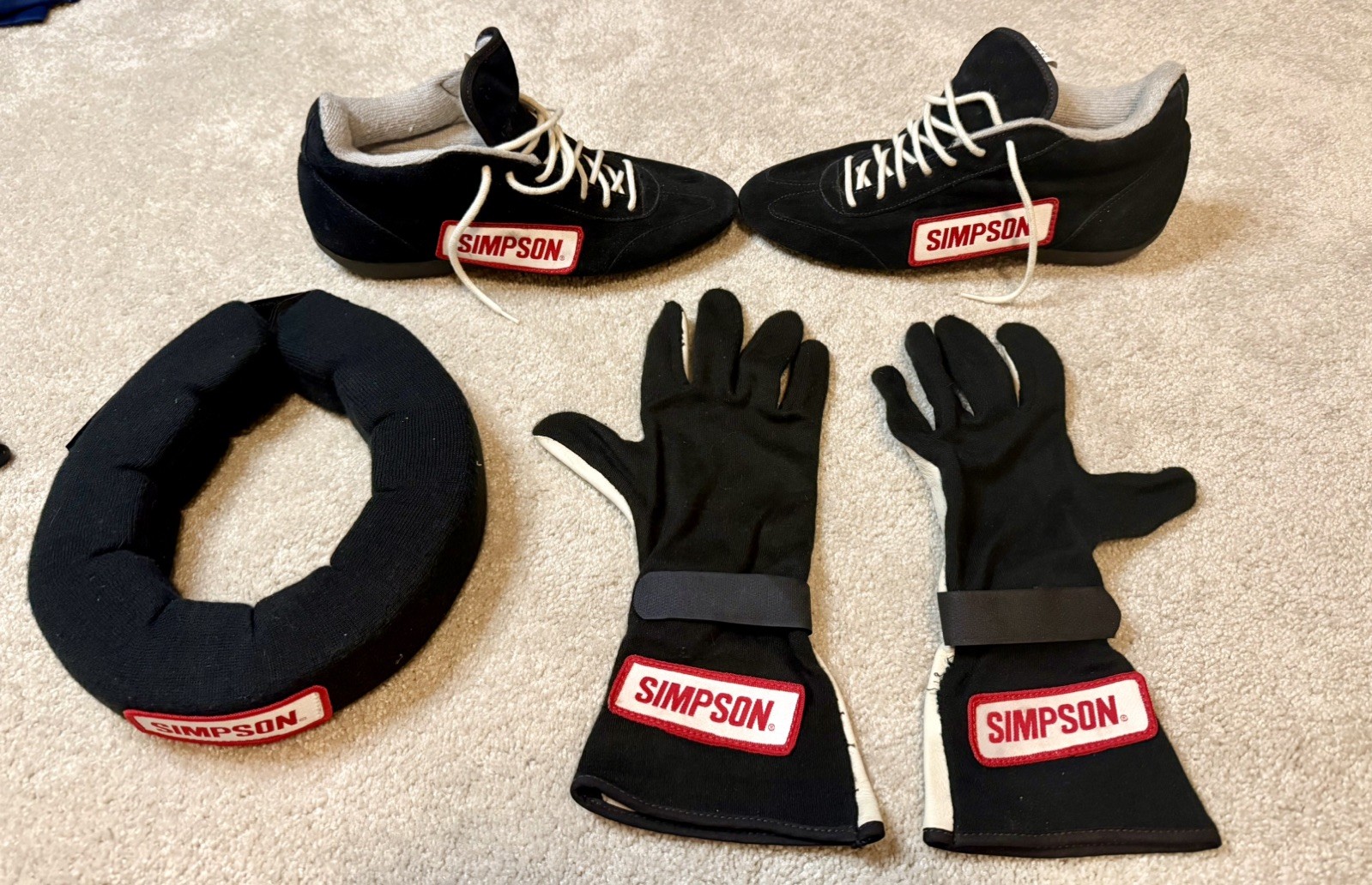 Vintage Simpson Racing Safety Gear Lot Vintage Simpson Racing Safety Gear Lot