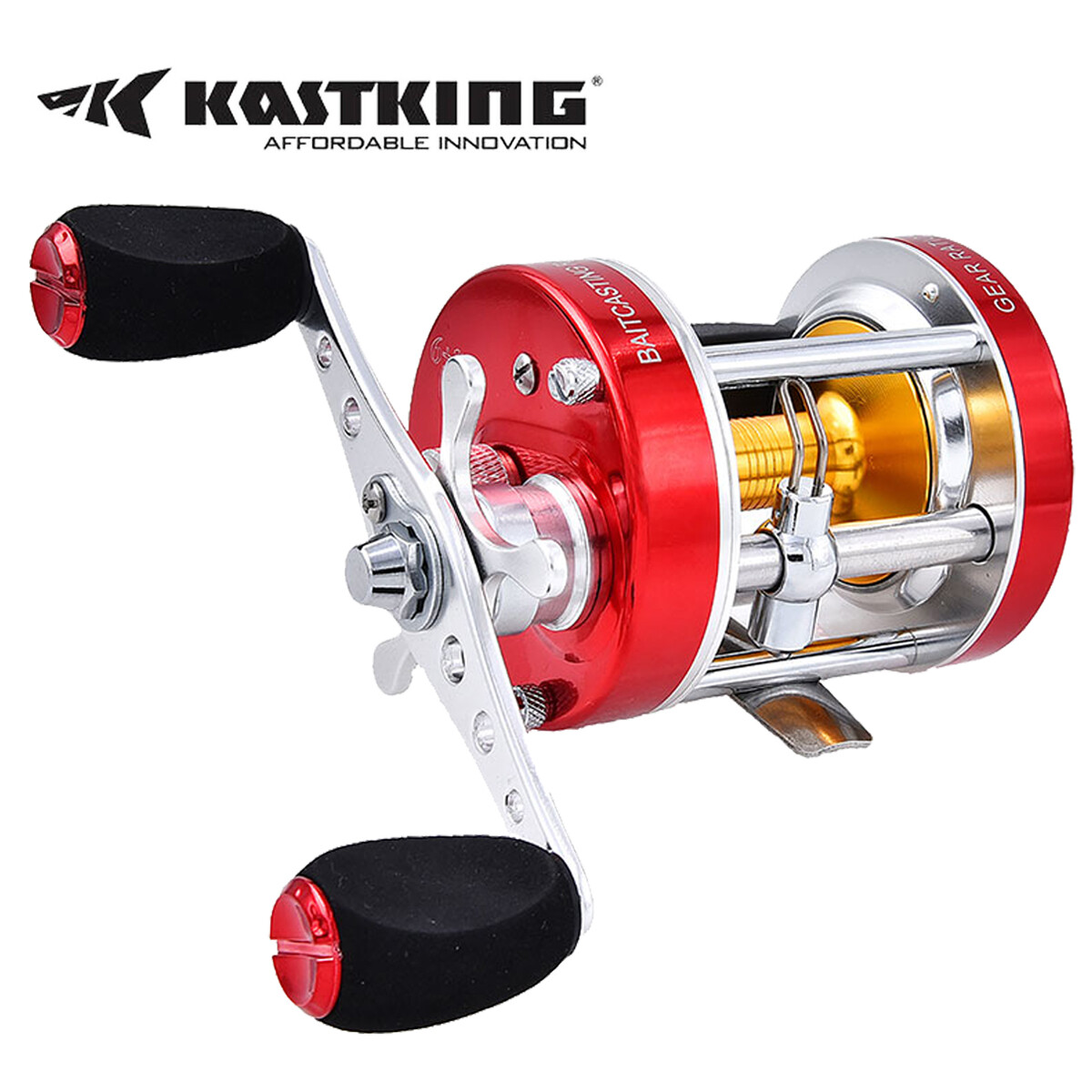 KastKing Rover Conventional Reel Round Saltwater Baitcast Fishing Reel Metal