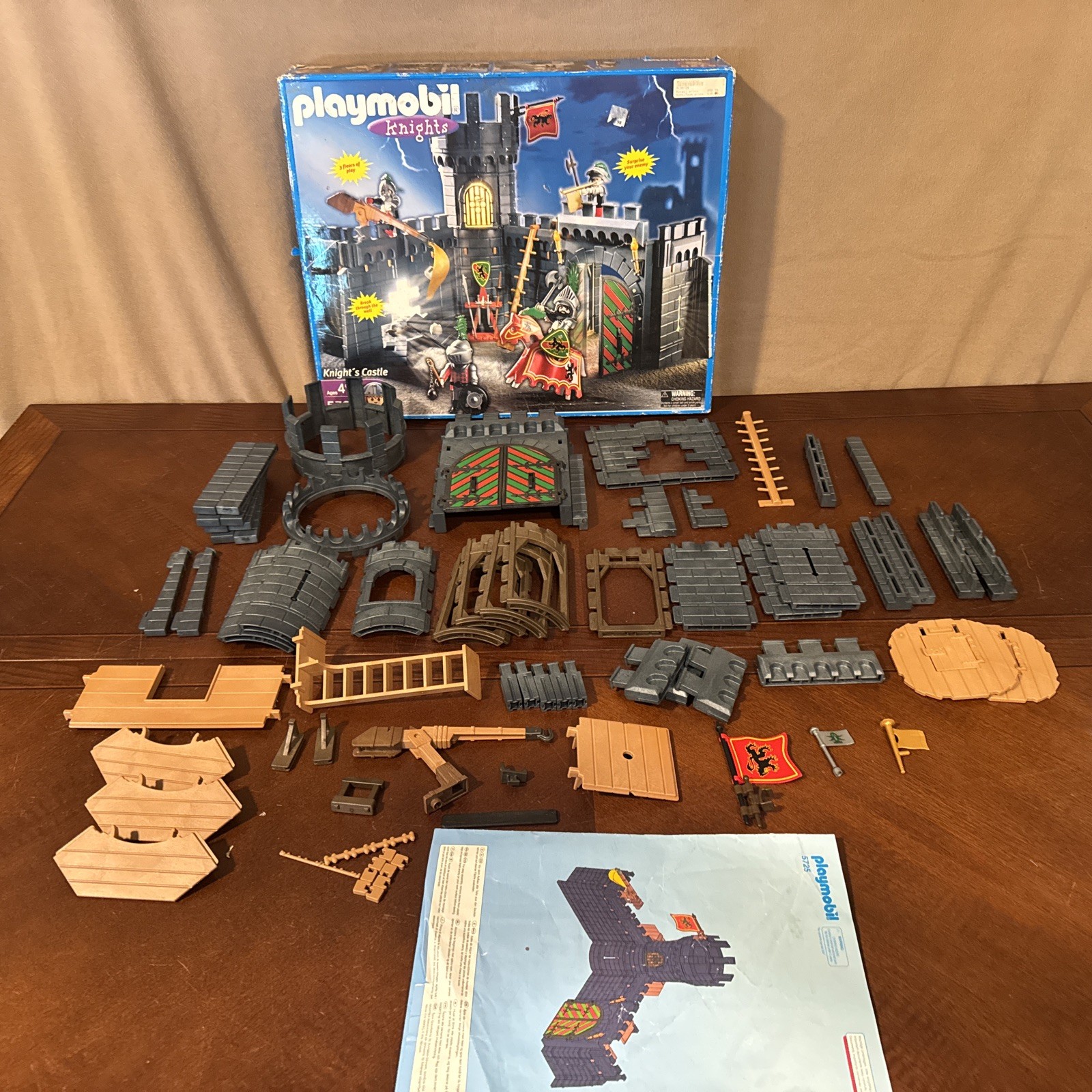 Playmobil Castle 5725 : Knight’s Castle Incomplete For Parts Box And Inst Playmobil Castle 5725 : Knight’s Castle Incomplete For Parts Box And Inst