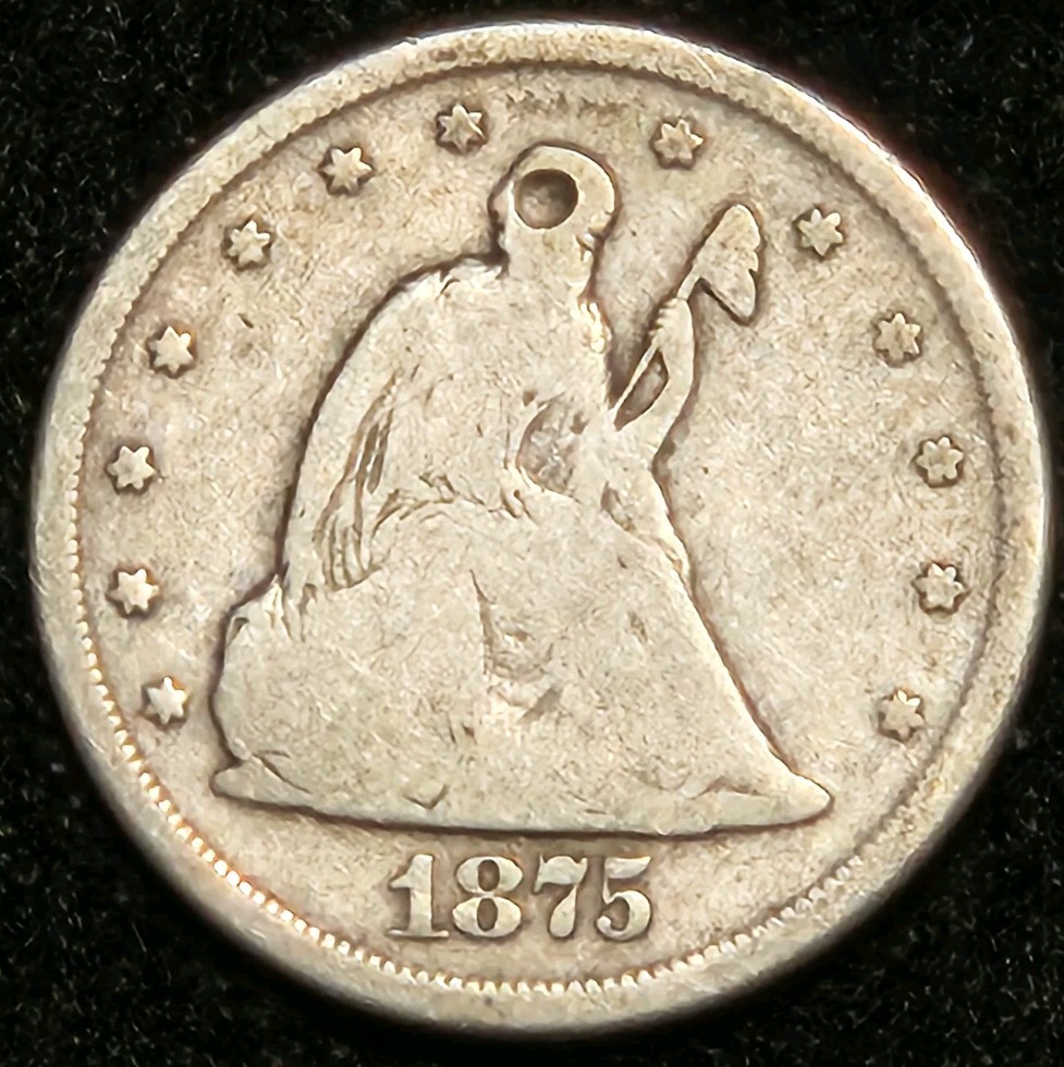 1875-CC TWENTY CENT PIECE
