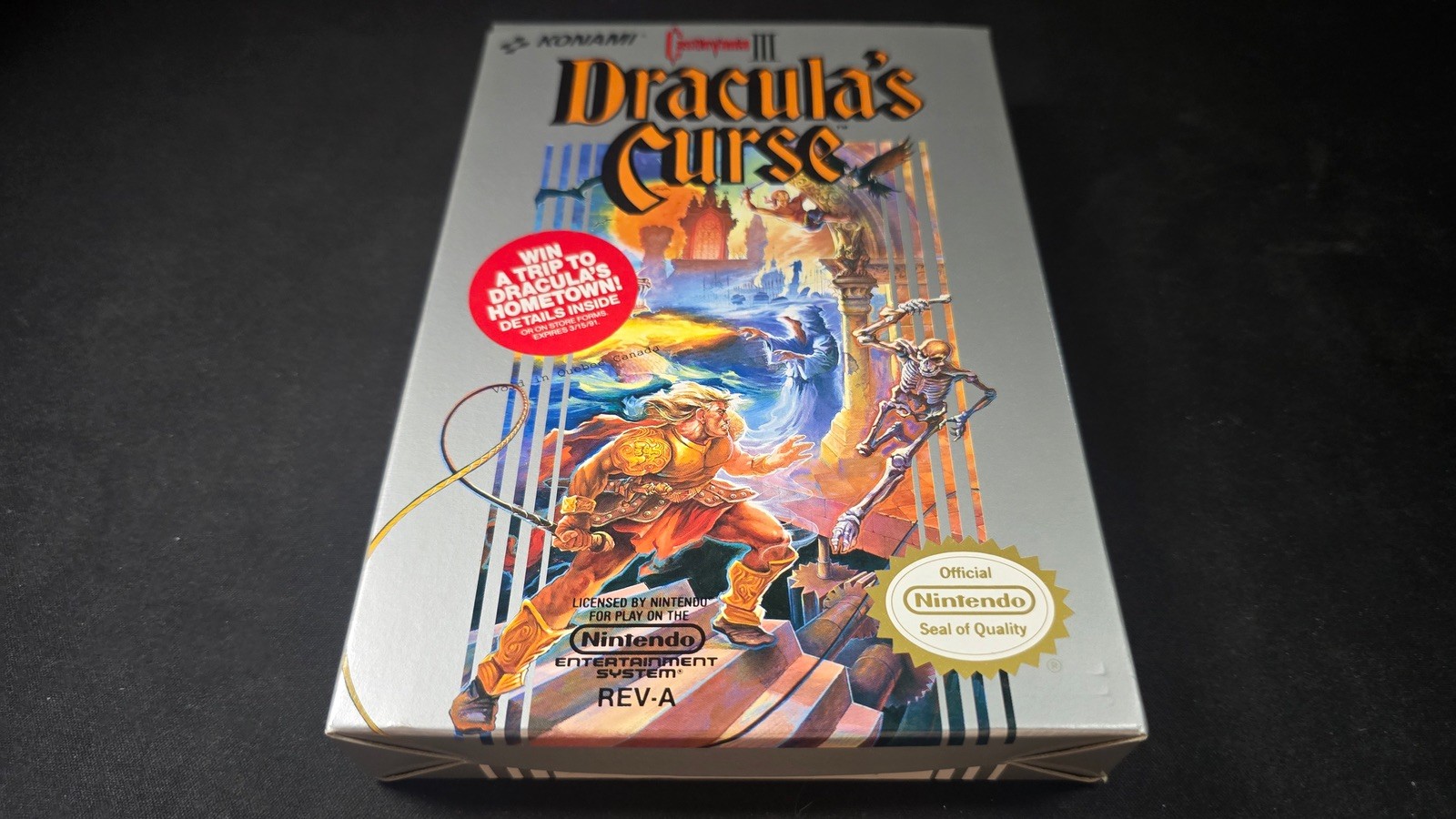 Castlevania III 3 Dracula's Curse Authentic Nintendo NES NRMT condition Complete