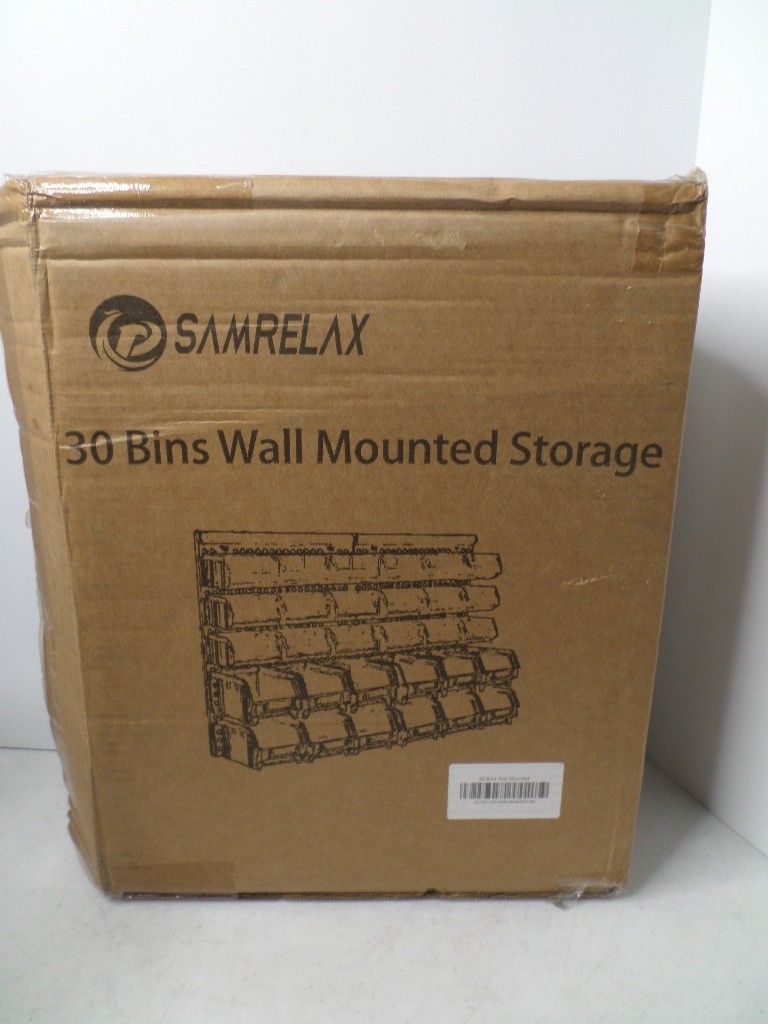 Samrelax 30 Bins Wall Mounted Storage - JC157 - NEW Samrelax 30 Bins Wall Mounted Storage - JC157 - NEW