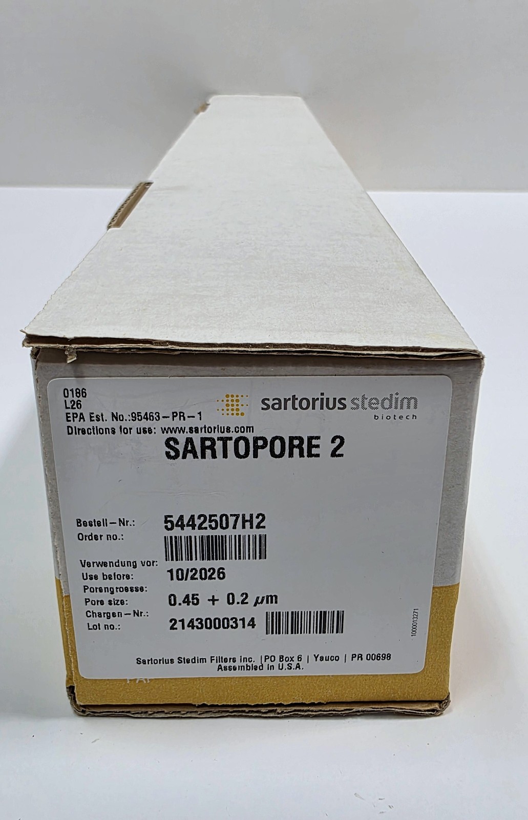 Sartorius 5442507H2  Sartopore 2 | Cartridge | 0.2µm | 20\