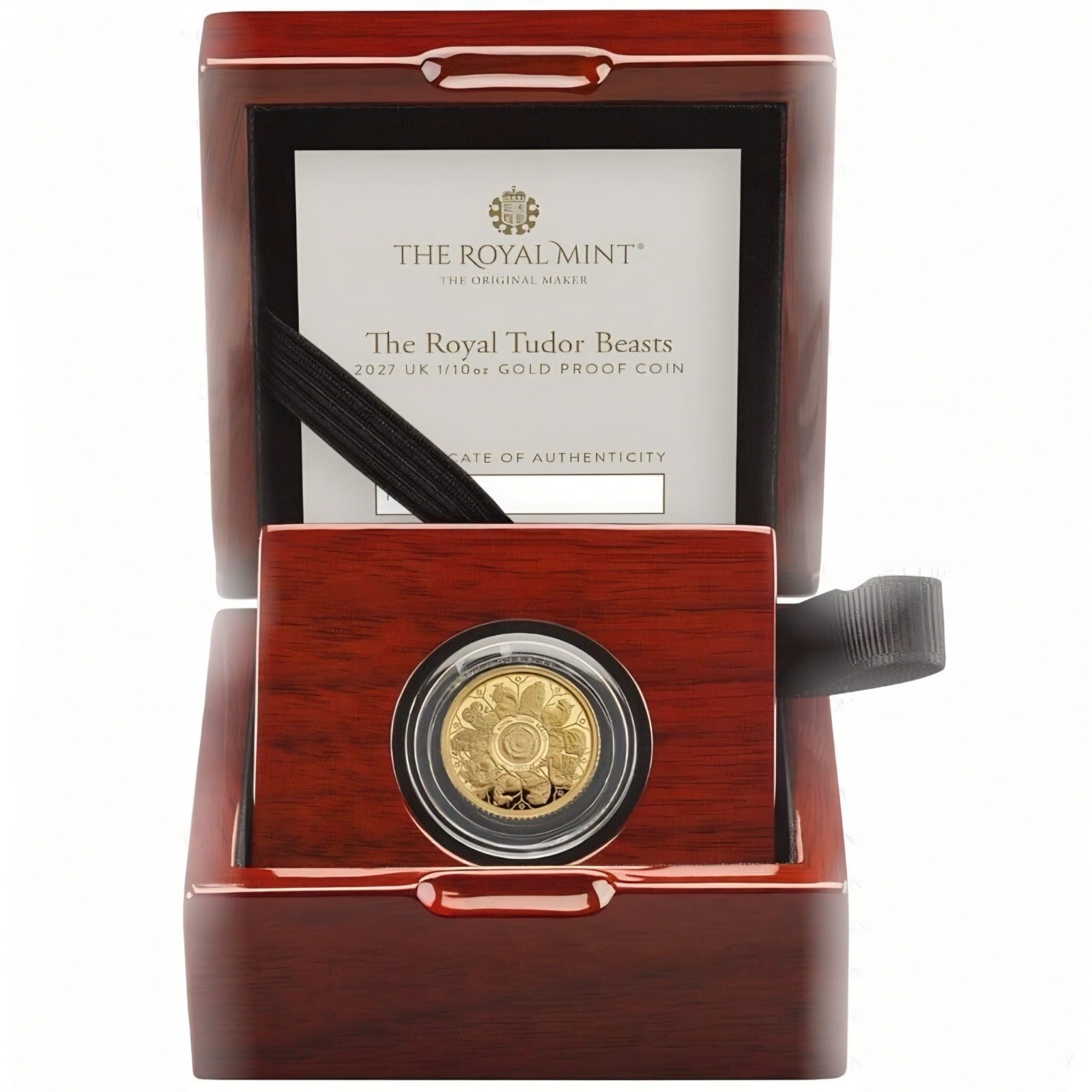 Royal Mint Tudor Beasts 2027 1/10oz Proof Gold Completer Coin 999 Limited Royal Mint Tudor Beasts 2027 1/10oz Proof Gold Completer Coin 999 Limited
