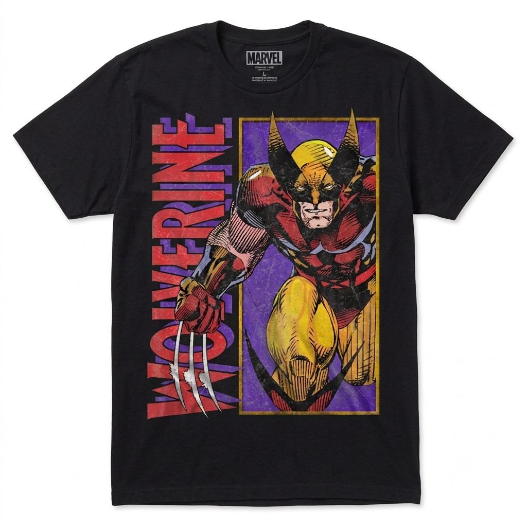 Brand New Marvel Wolverine Classic Character Graphic T-Shirt Men\'s Large