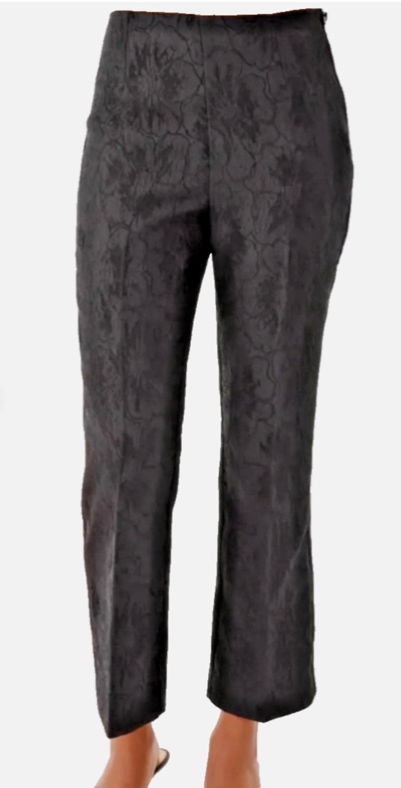 Lilly Pulitzer pants , Jarrae Jacquard  Crop Flare  Black Size 8 SOLD OUT NWT