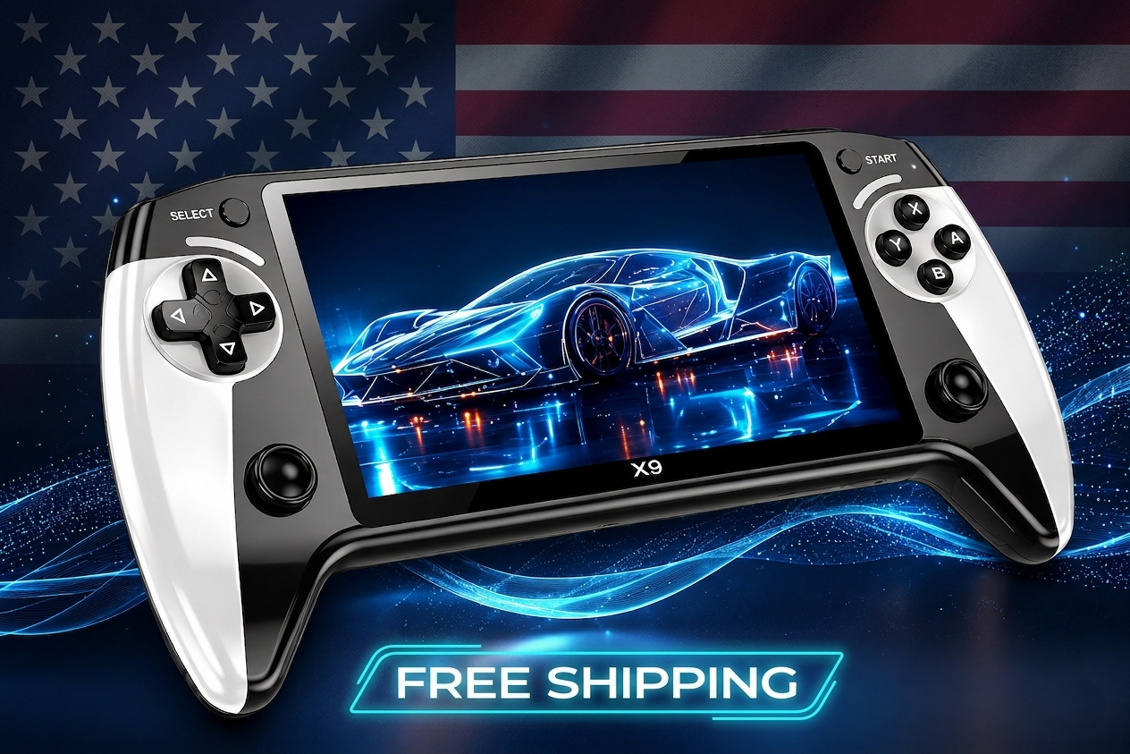 X9 Retro Handheld Game Console 5.5 Inch | 6500 Games | Portable Gaming Player