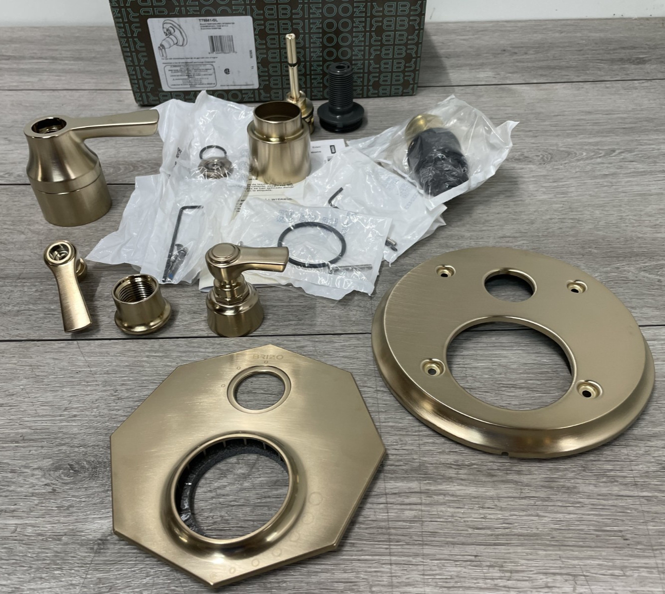 Brizo T75561-GL Therm. Valve Trim, Volume/3-Function Diverter- Luxe Gold *READ*