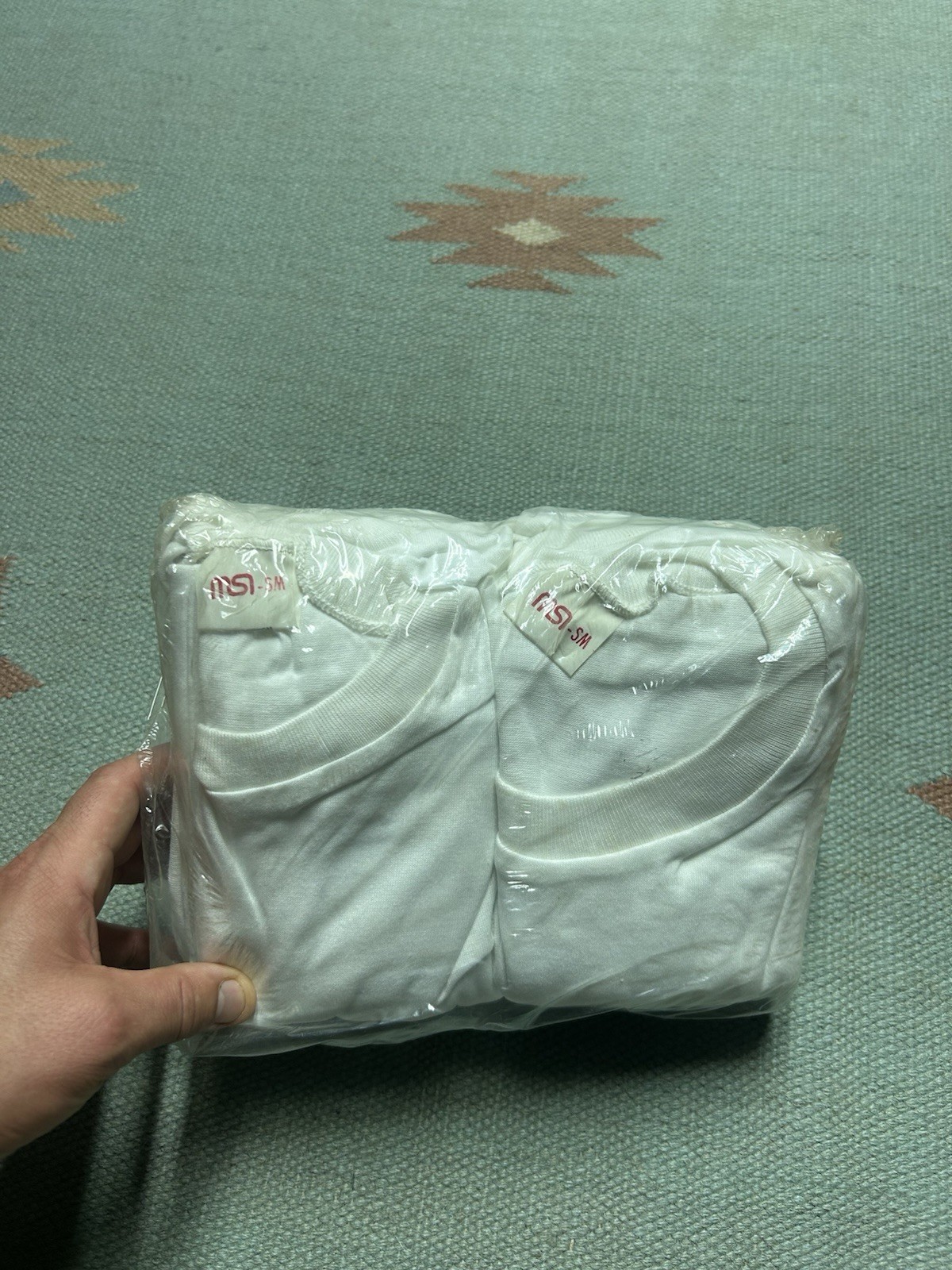 NEW Vintage 70s 80s blank white t shirt lot of 6 DEADSTOCK NWT cotton poly small NEW Vintage 70s 80s blank white t shirt lot of 6 DEADSTOCK NWT cotton poly small
