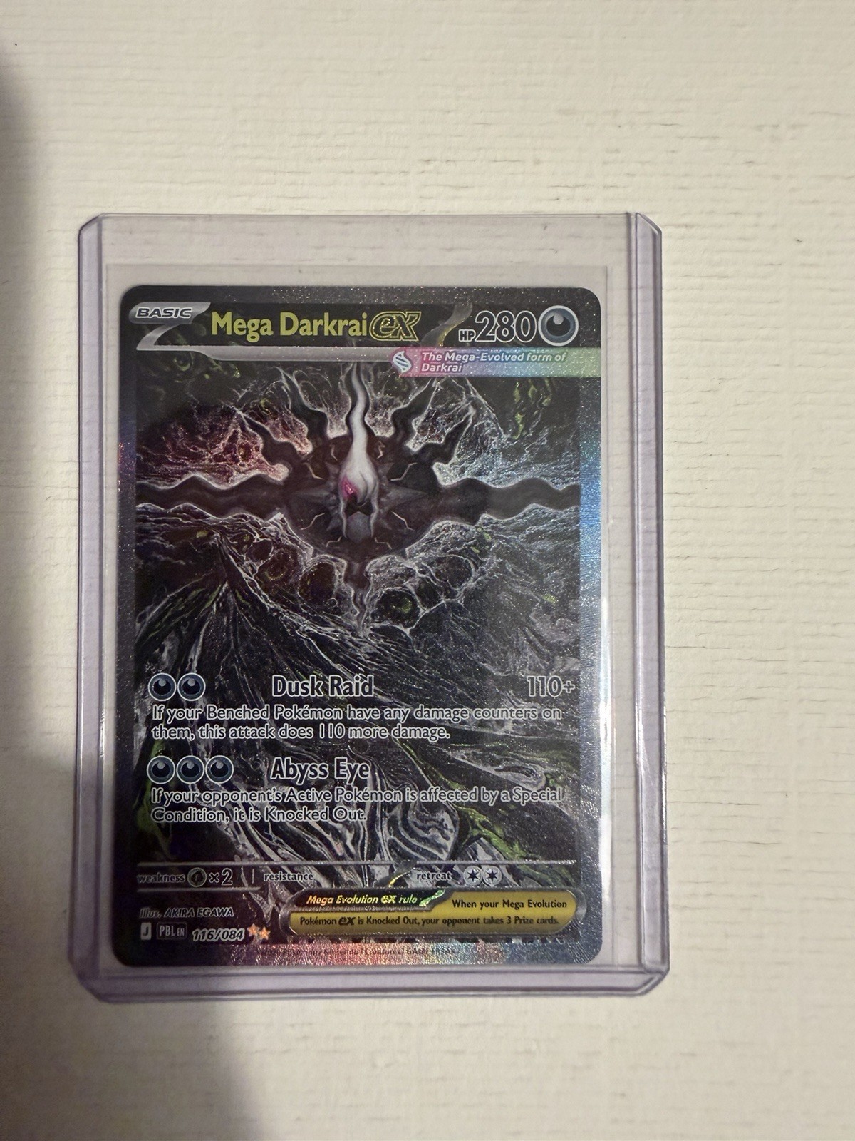 Pokemon TCG Mega Darkrai EX SIR 116/084 Pitch Black Near Mint English Pokemon TCG Mega Darkrai EX SIR 116/084 Pitch Black Near Mint English
