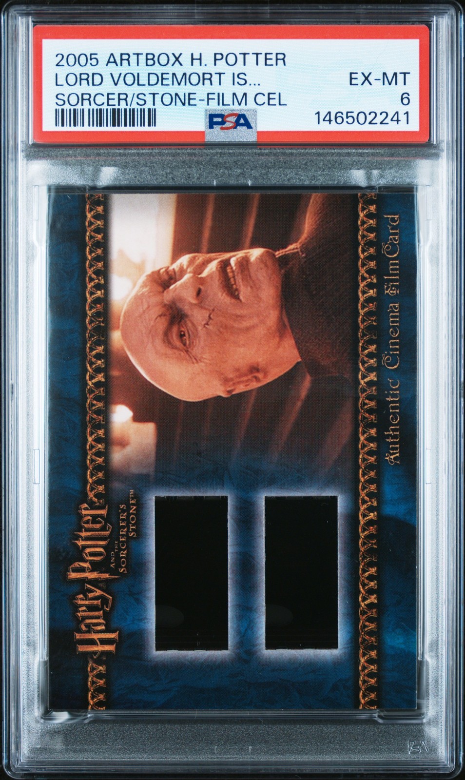 2005 ARTBOX HARRY POTTER SS LORD VOLDEMORT IS REVEALED FILM CEL PSA 6 150/397