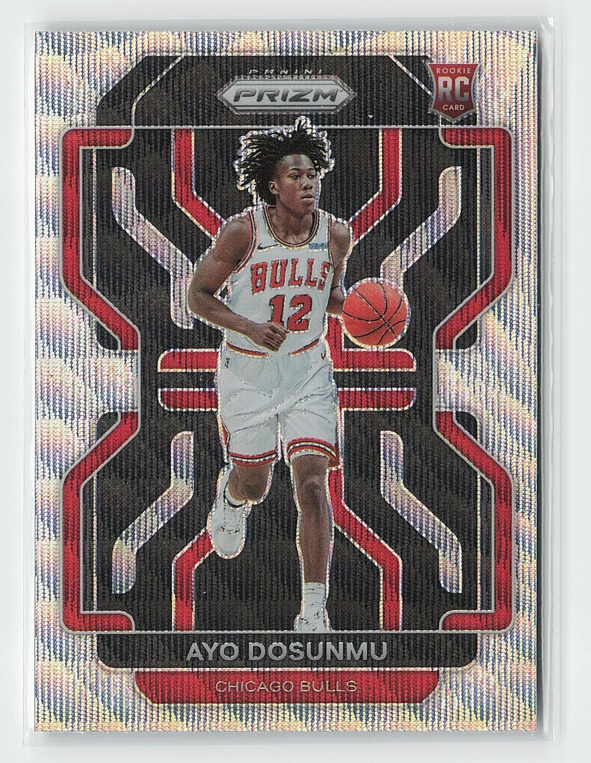 2021-22 Panini Prizm #271 Ayo Dosunmu Rookie Silver Wave