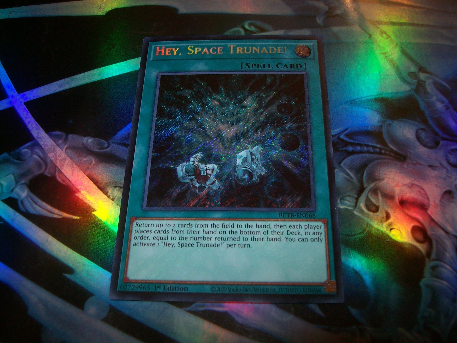 Hey, Space Trunade 1st Edition Secret Rare BETB-EN068 Yu-Gi-Oh