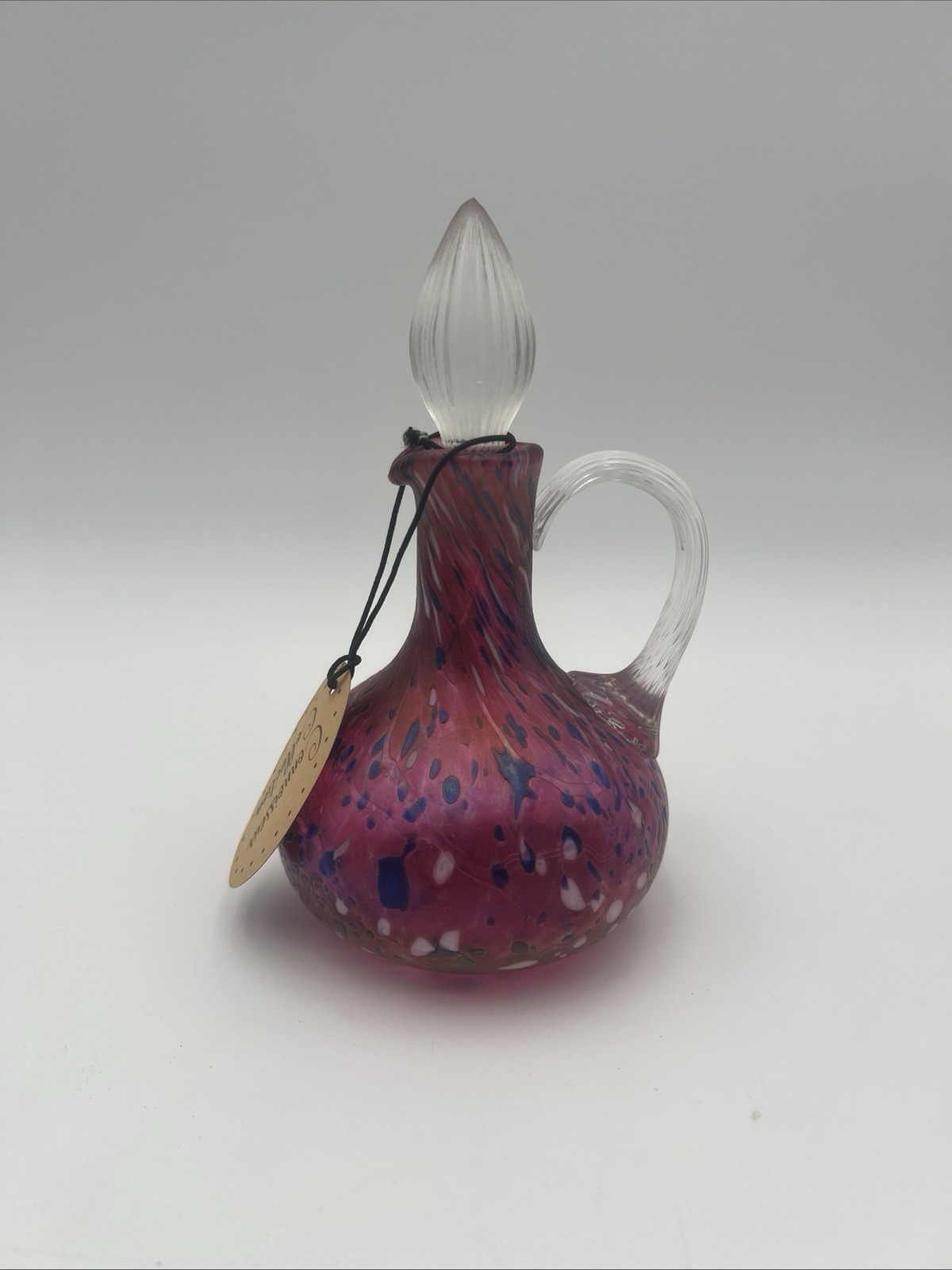 Fenton Art Glass 1983 Connoisseur Collection Vasa Murrhina Cruet LE 376/1000