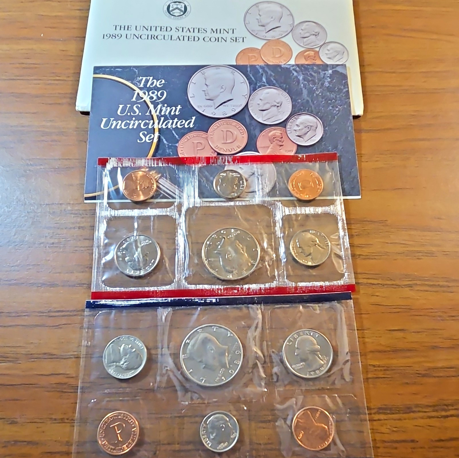 U.S. Mint 1987 & 1989 Uncirculated Coin Sets D & P Mint Marks w/ OGP U.S. Mint 1987 & 1989 Uncirculated Coin Sets D & P Mint Marks w/ OGP