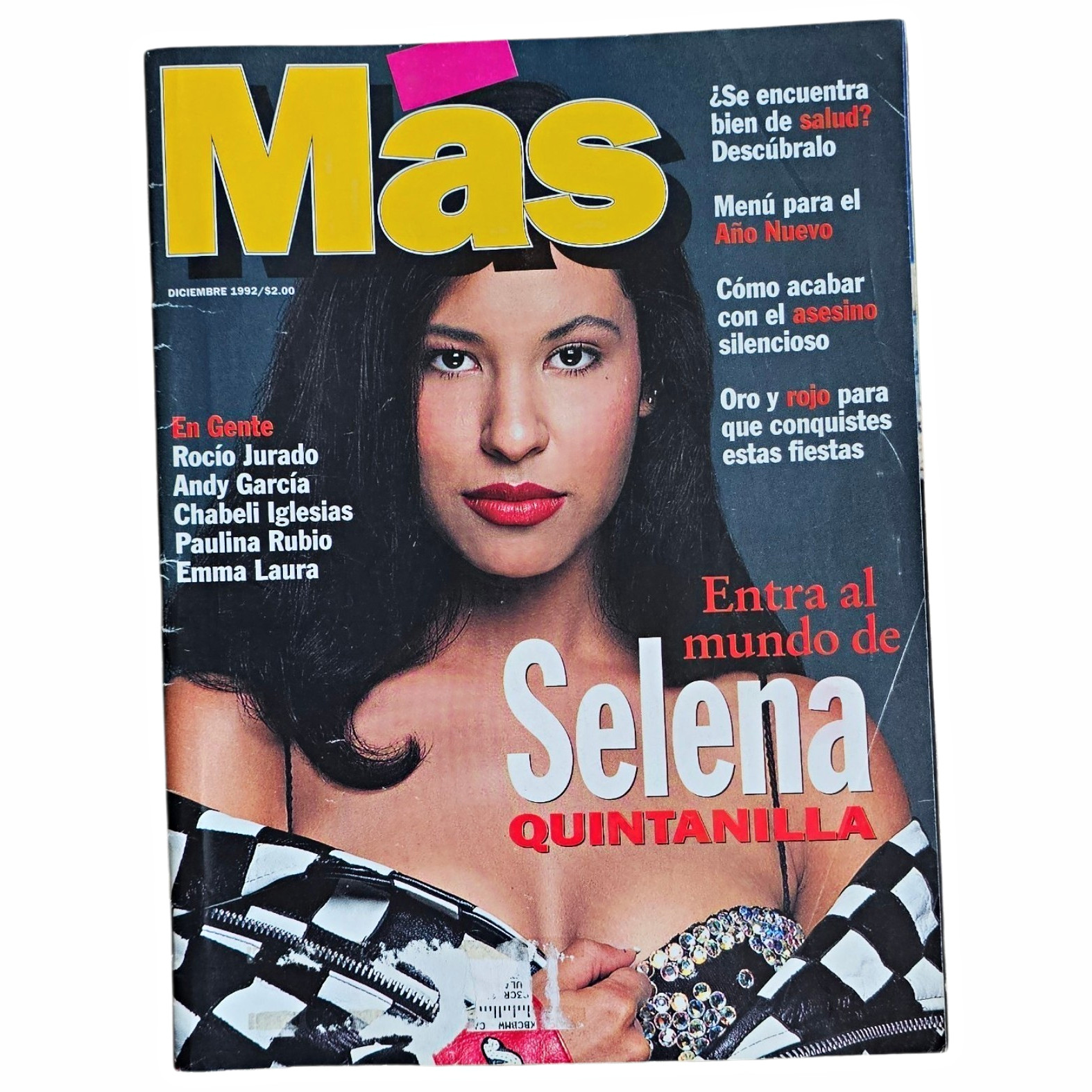 Selena Quintanilla Mas Magazine December 1992 Vintage Spanish Cover HTF Tejano