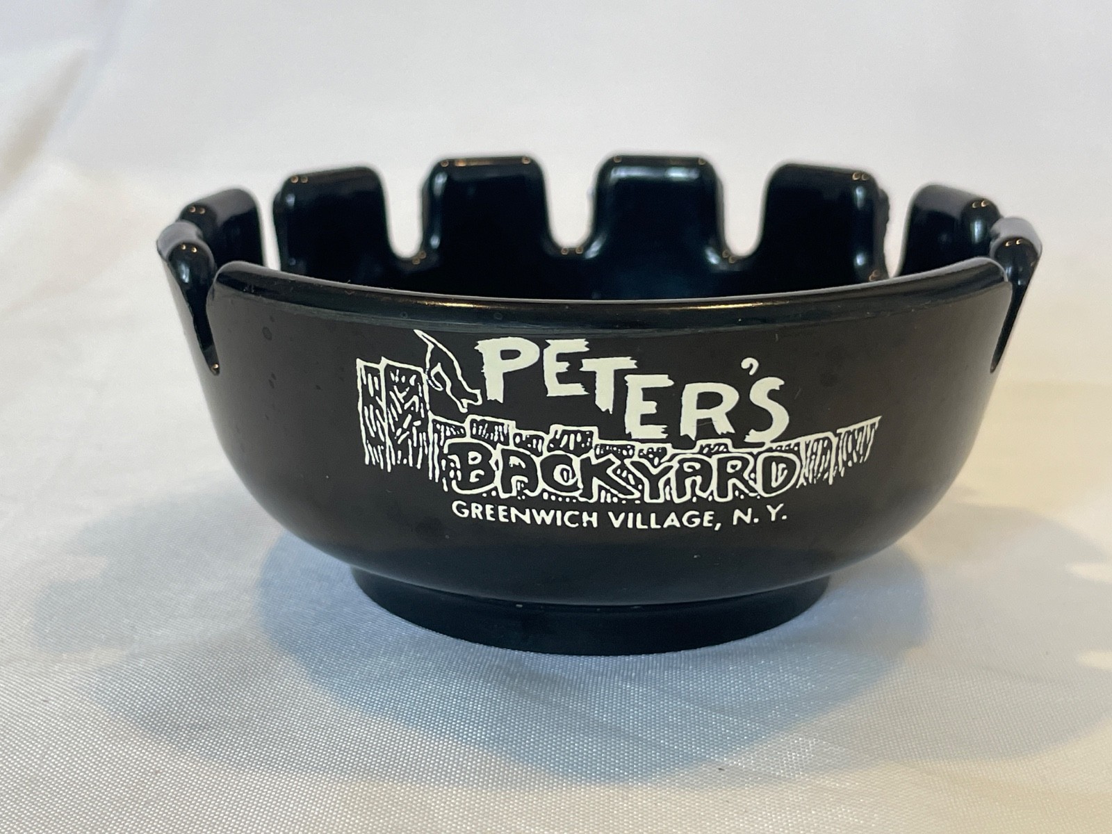 Vintage Peter's Backyard Restaurant NYC Greenwich Village Ashtray Made in USA Vintage Peter's Backyard Restaurant NYC Greenwich Village Ashtray Made in USA