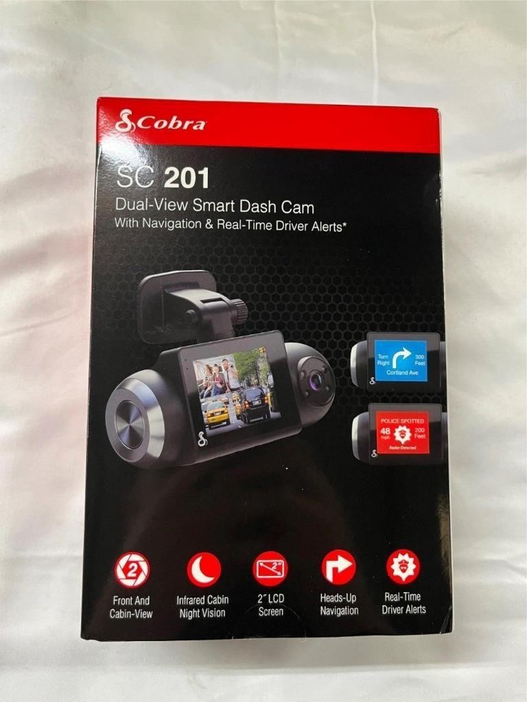 Cobra Dual-View Smart Dash Cam (SC201)