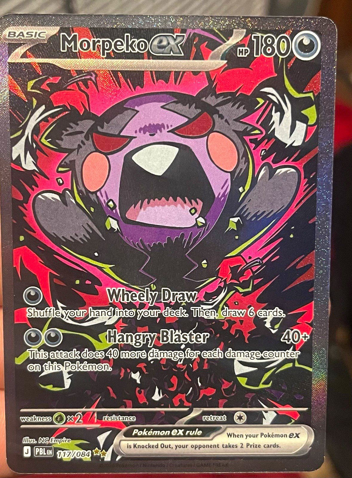 Pokemon TCG Morpeko ex Full Art Holo