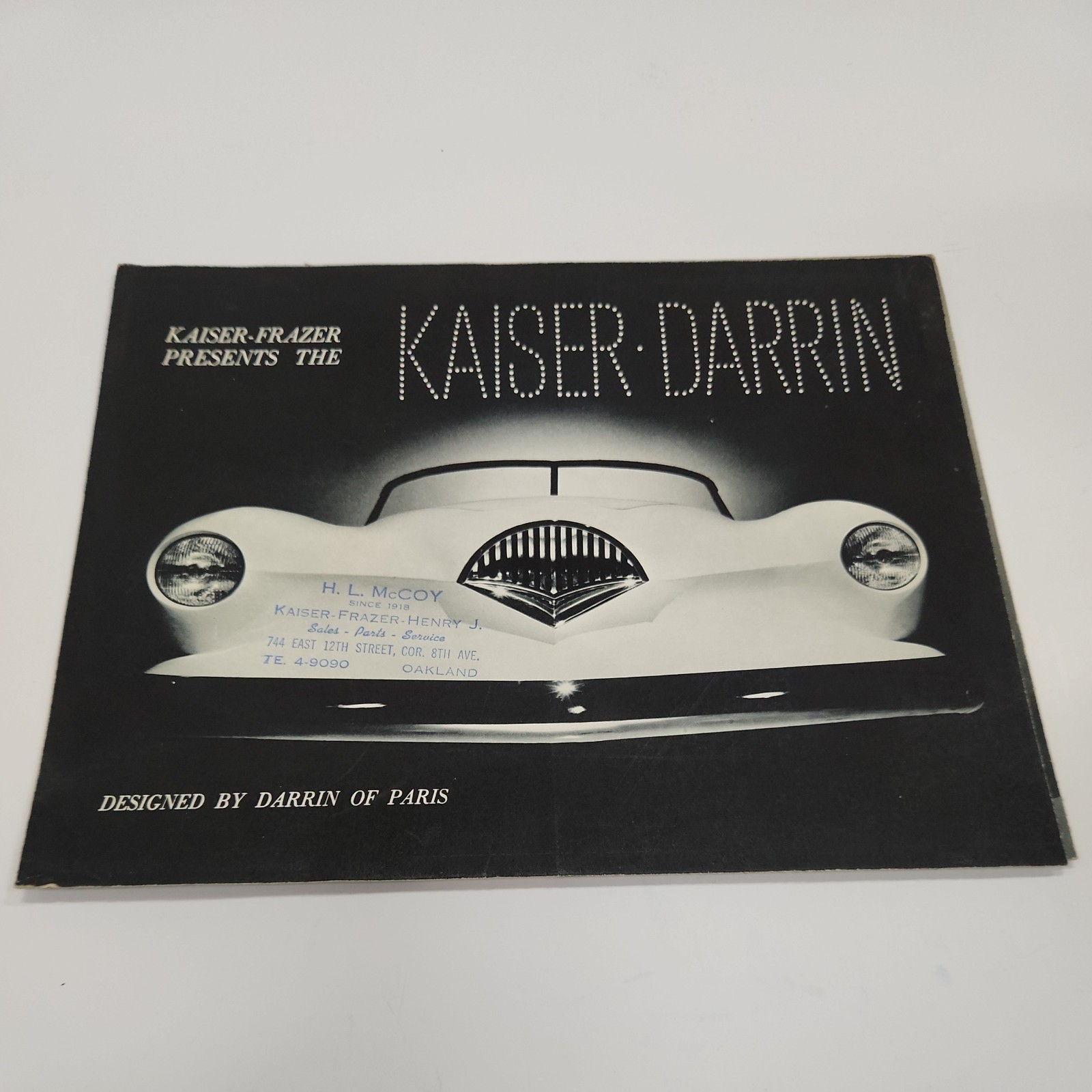 Kaiser Darrin Foldout Catalog Flyer Sales Advertising Sports Car 1954 Vintage Kaiser Darrin Foldout Catalog Flyer Sales Advertising Sports Car 1954 Vintage