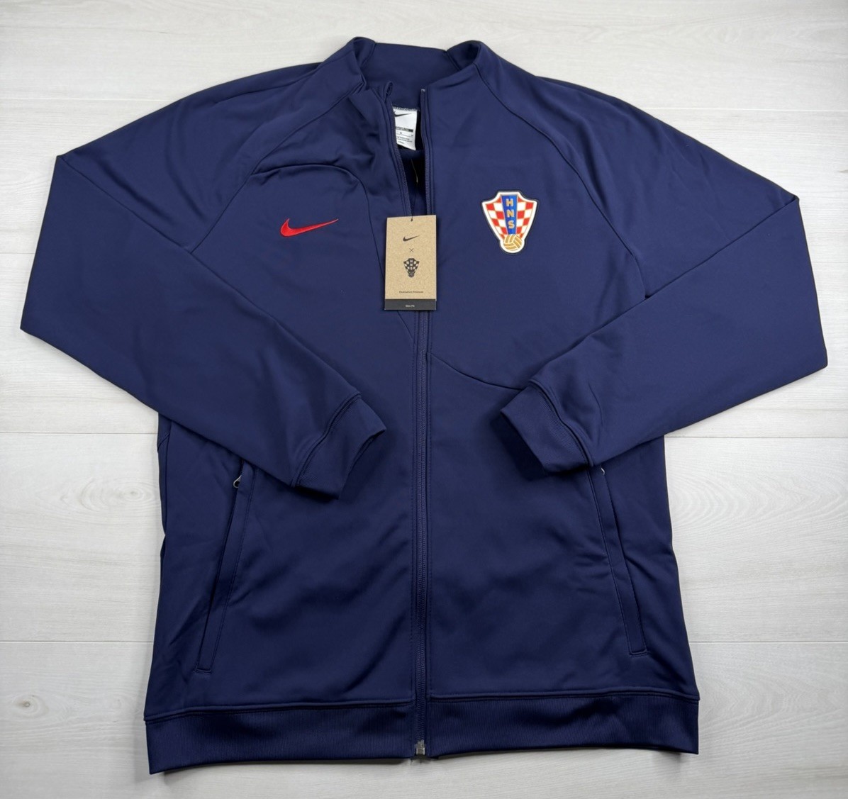 Nike Croatia Soccer Jacket Blue National Futbol Team Hrvatska Vatreni Mens S NWT