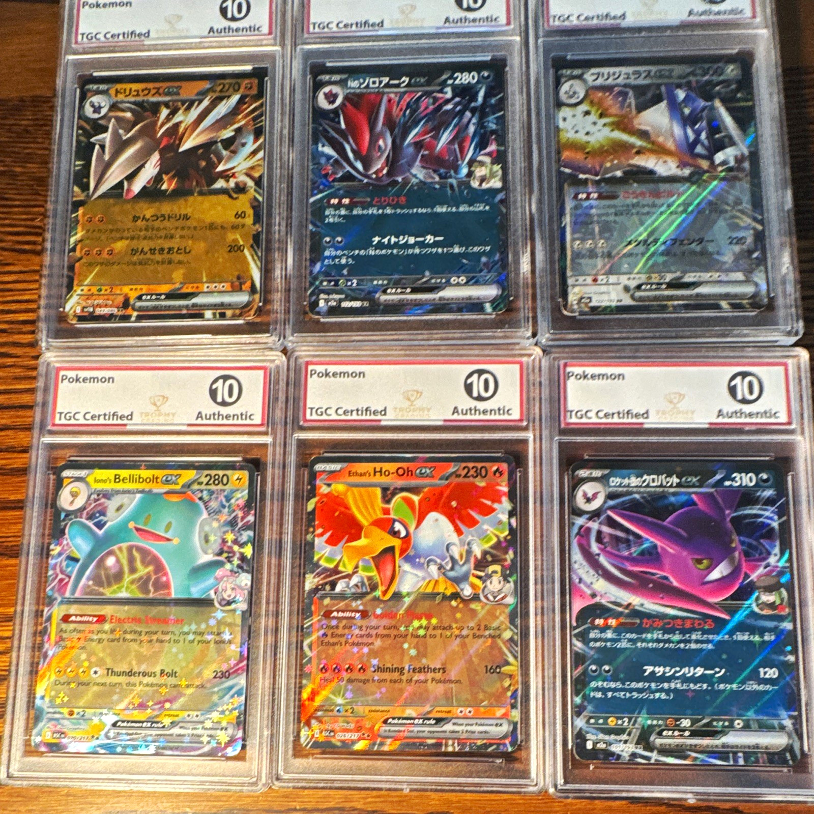 Pokemon TCG 6 Slab Lot Japanese Holo Graded 10 incl Iono Bellibolt ex