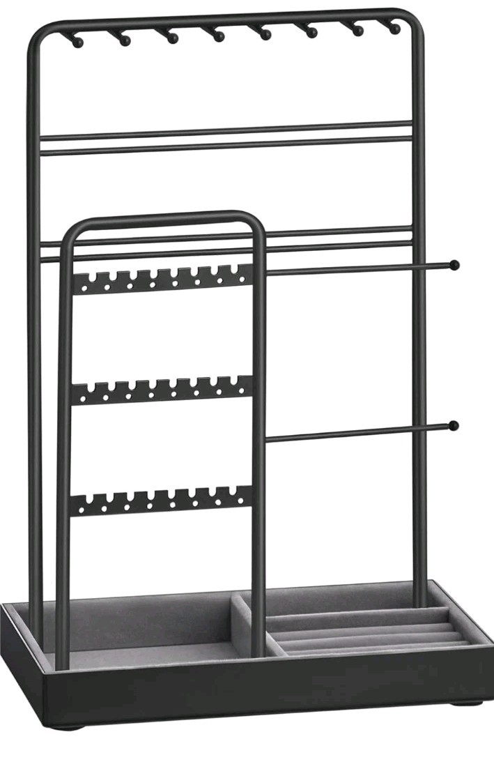 Songmics Jewelry Holder Organizer Display Stand  Black JJS021801 