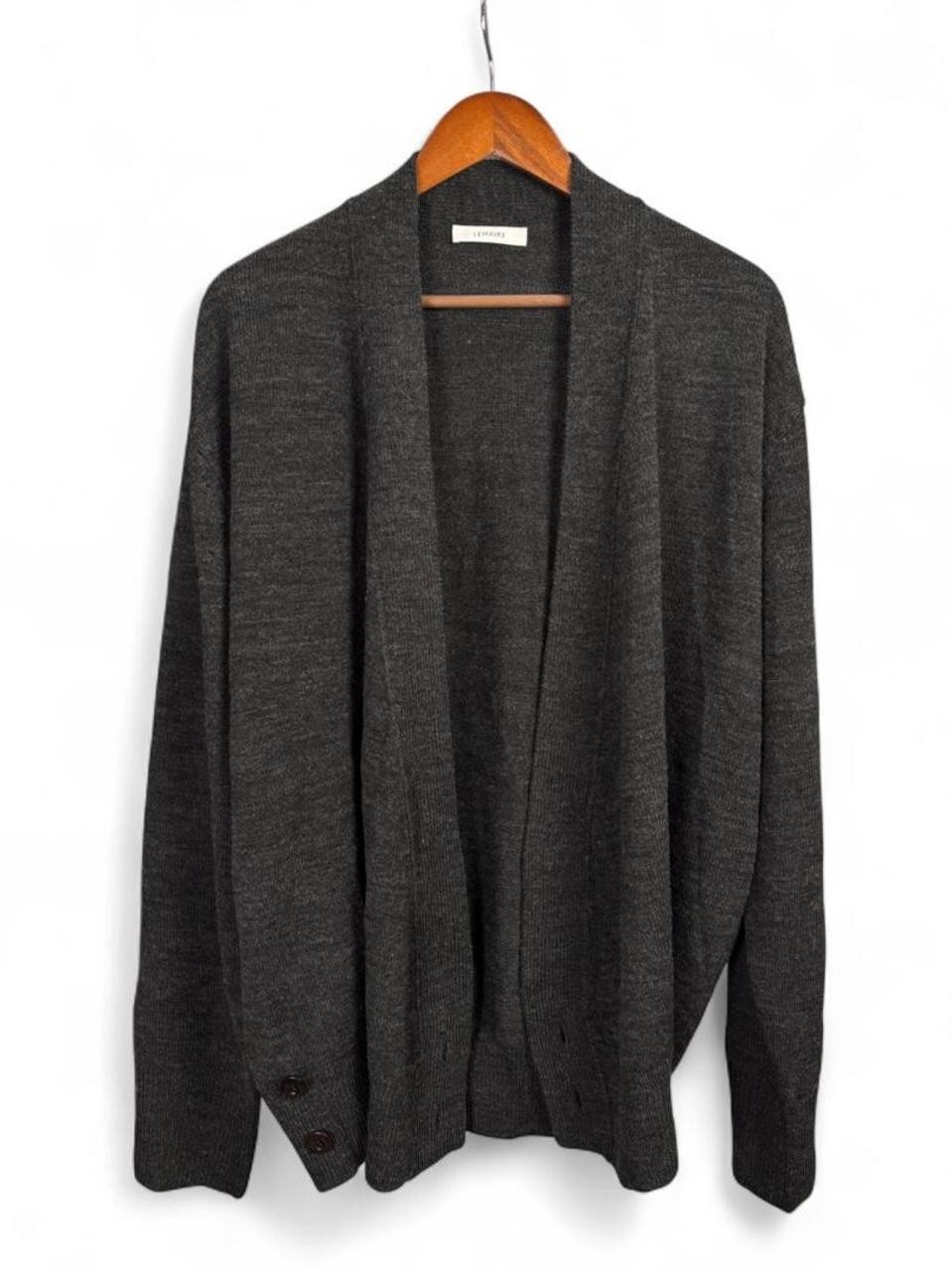 Lemaire Alpaca Blend Open Cardigan Size Large