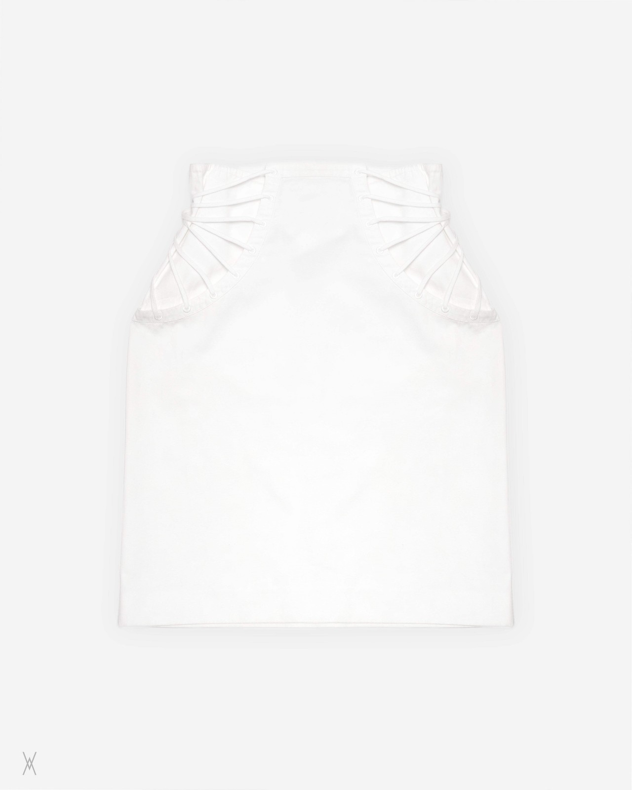 Alexander McQueen Vintage Bumster Skirt White Womens IT 44