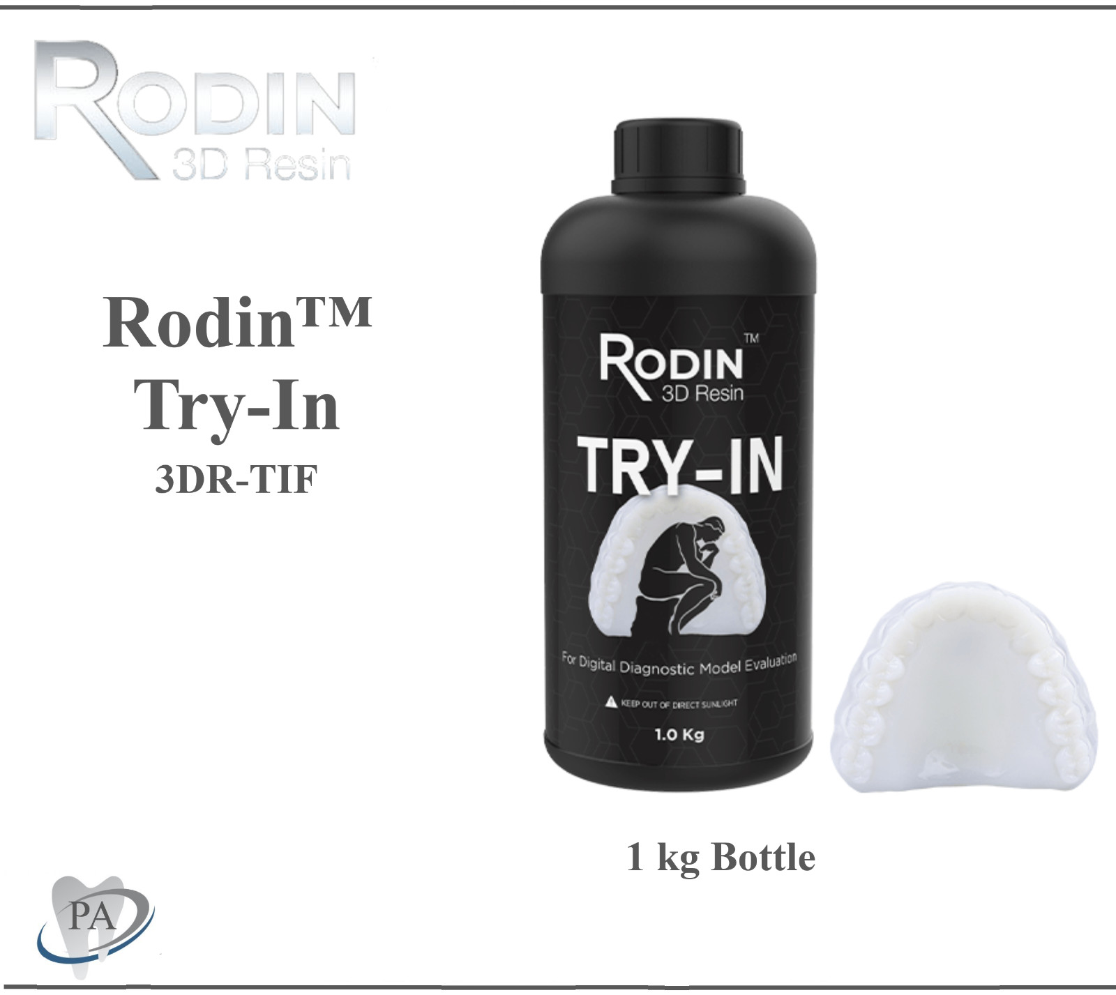 3D Rodin Resin Printing Materials, Denture Base, Clear Bite Splint, Sculpture et