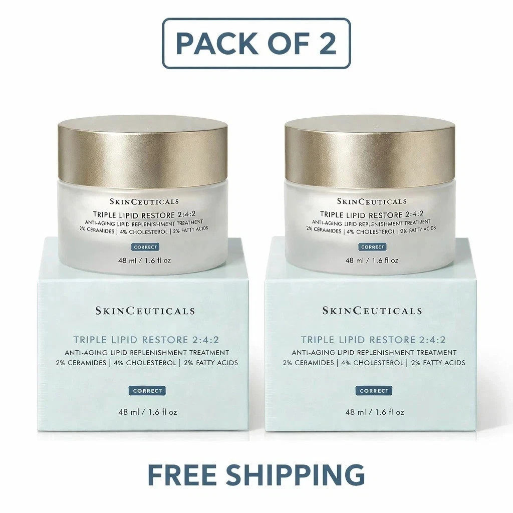 2X SkinCeuticals Triple Lipid Restore 2:4:2 Face Cream 1.6oz 48ml New