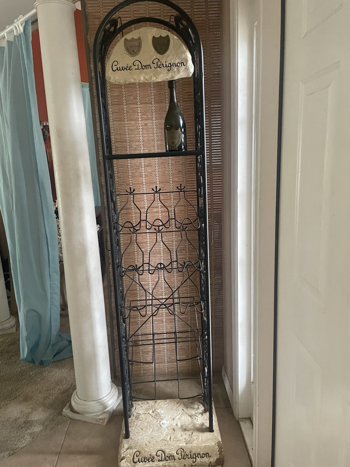 Authentic Dom Perignon Wine Display Rack-Vintage Restaurant Promo Authentic Dom Perignon Wine Display Rack-Vintage Restaurant Promo