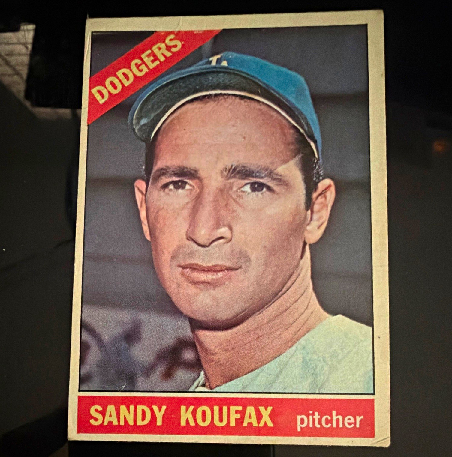 Topps Sandy Koufax #100 Los Angeles Dodgers MLB Baseball 1966 Topps Base Set Topps Sandy Koufax #100 Los Angeles Dodgers MLB Baseball 1966 Topps Base Set