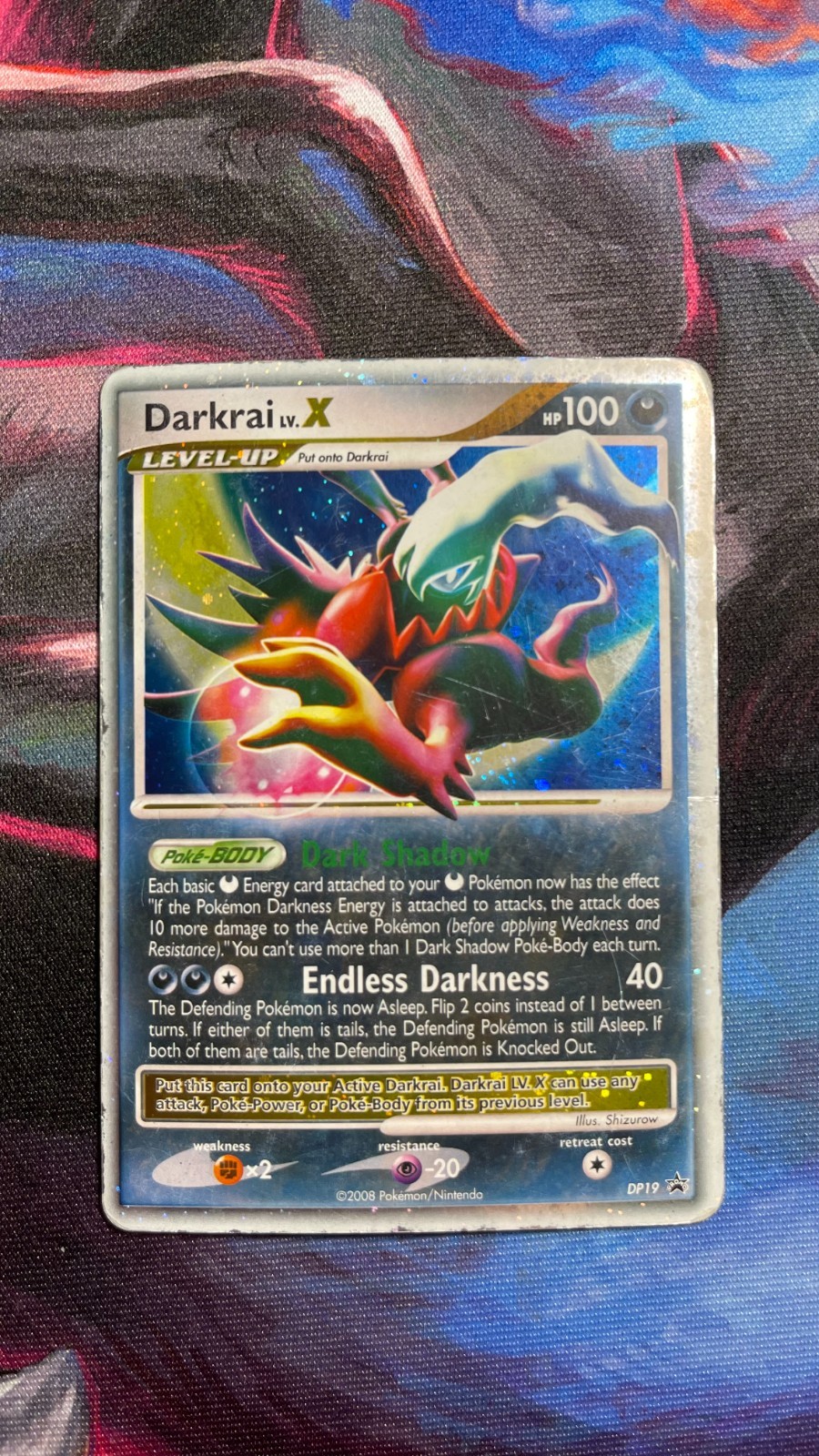 Pokémon Darkrai LV. X DP19 Diamond & Pearl Holo Promo (2008) - HP