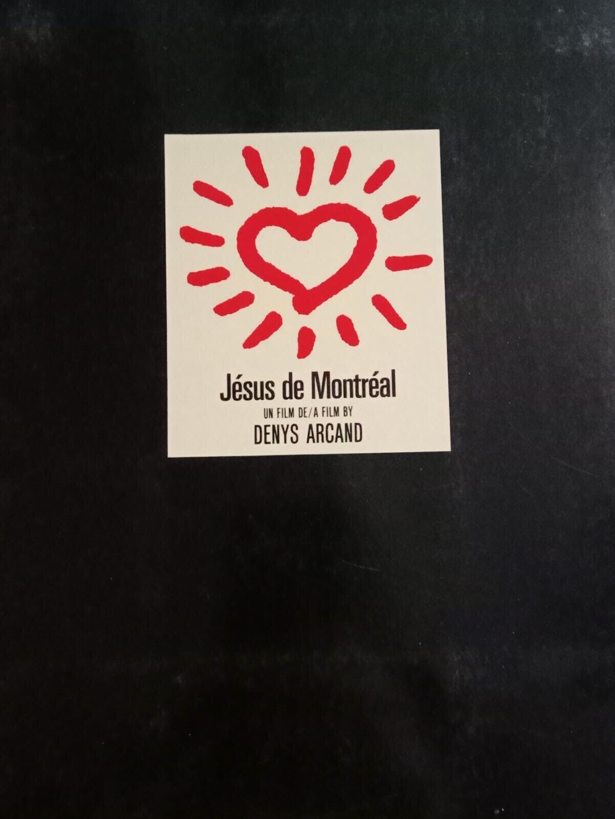 PRESS BOOK FIRST EDITION BROCHURE JESUS DE MONTREAL 1989 ART KEIT HARING I ED.