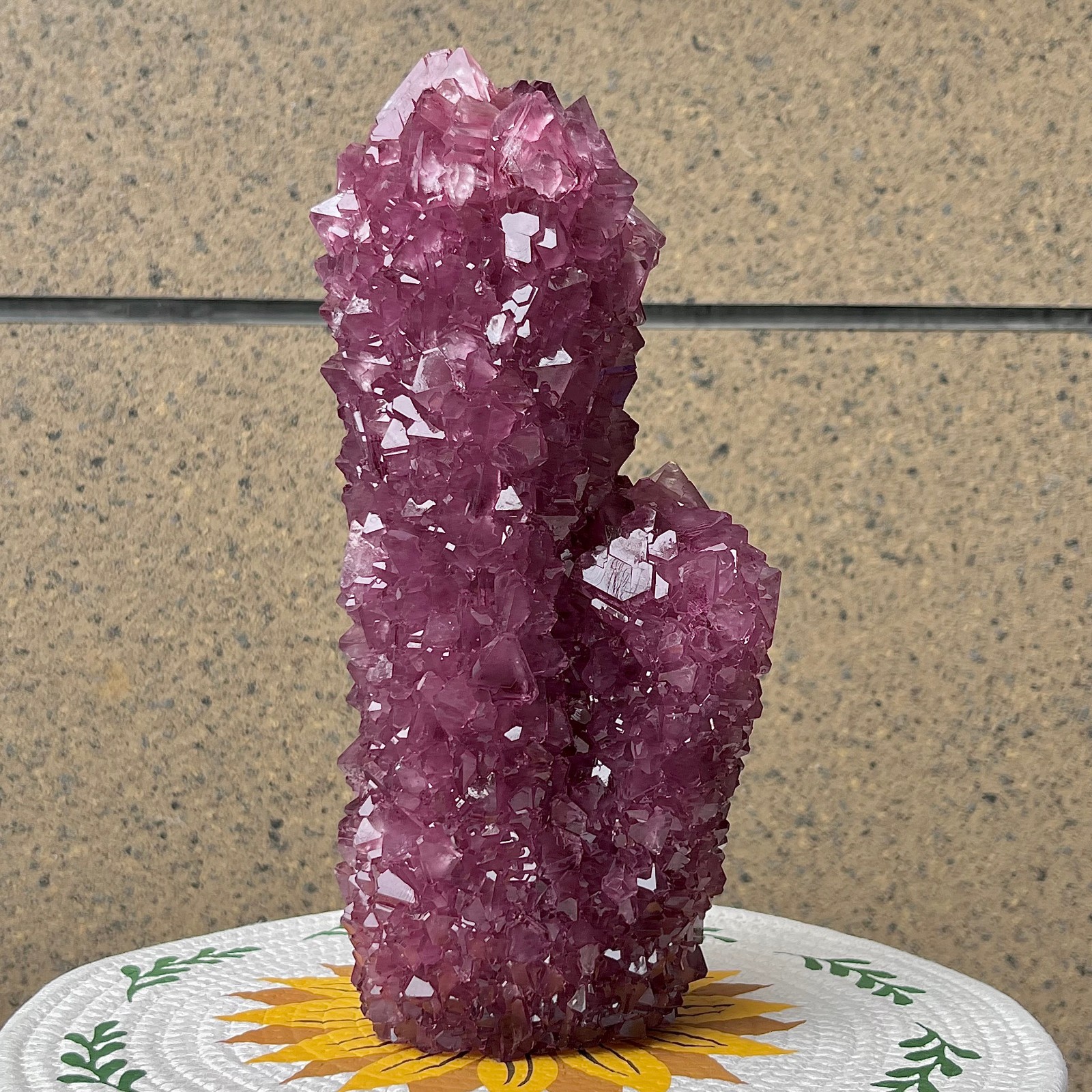 5.9 lb  Purple Alunite Crystal Specimen - Mineral Cluster for Home Decor