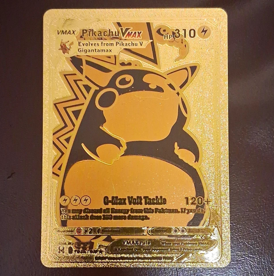2021 Pokémon Pikachu Vmax Gold Foil HP 310   IN THE USA