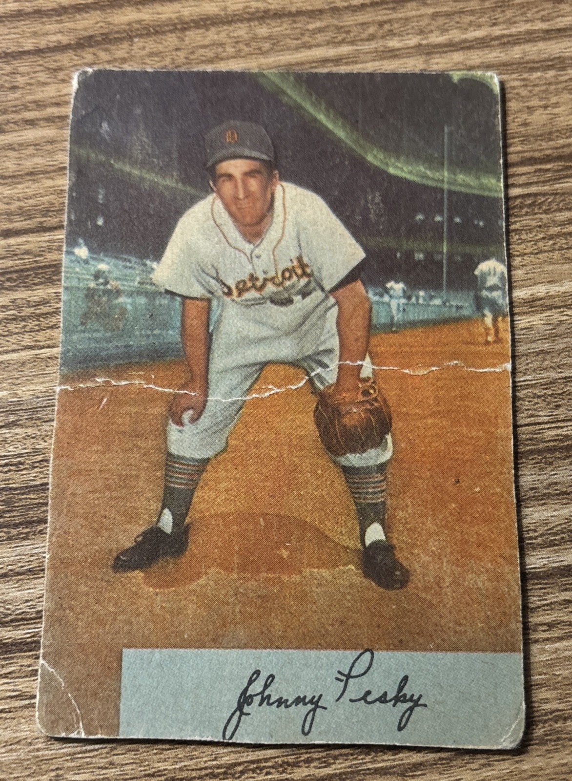 1954 Bowman - Johnny Pesky #135- poor condition