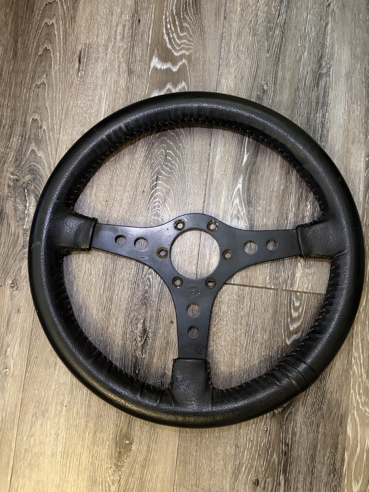 Vintage Raid Reid 1 Black Leather Steering Wheel (Pre-Racemark) Vintage Raid Reid 1 Black Leather Steering Wheel (Pre-Racemark)