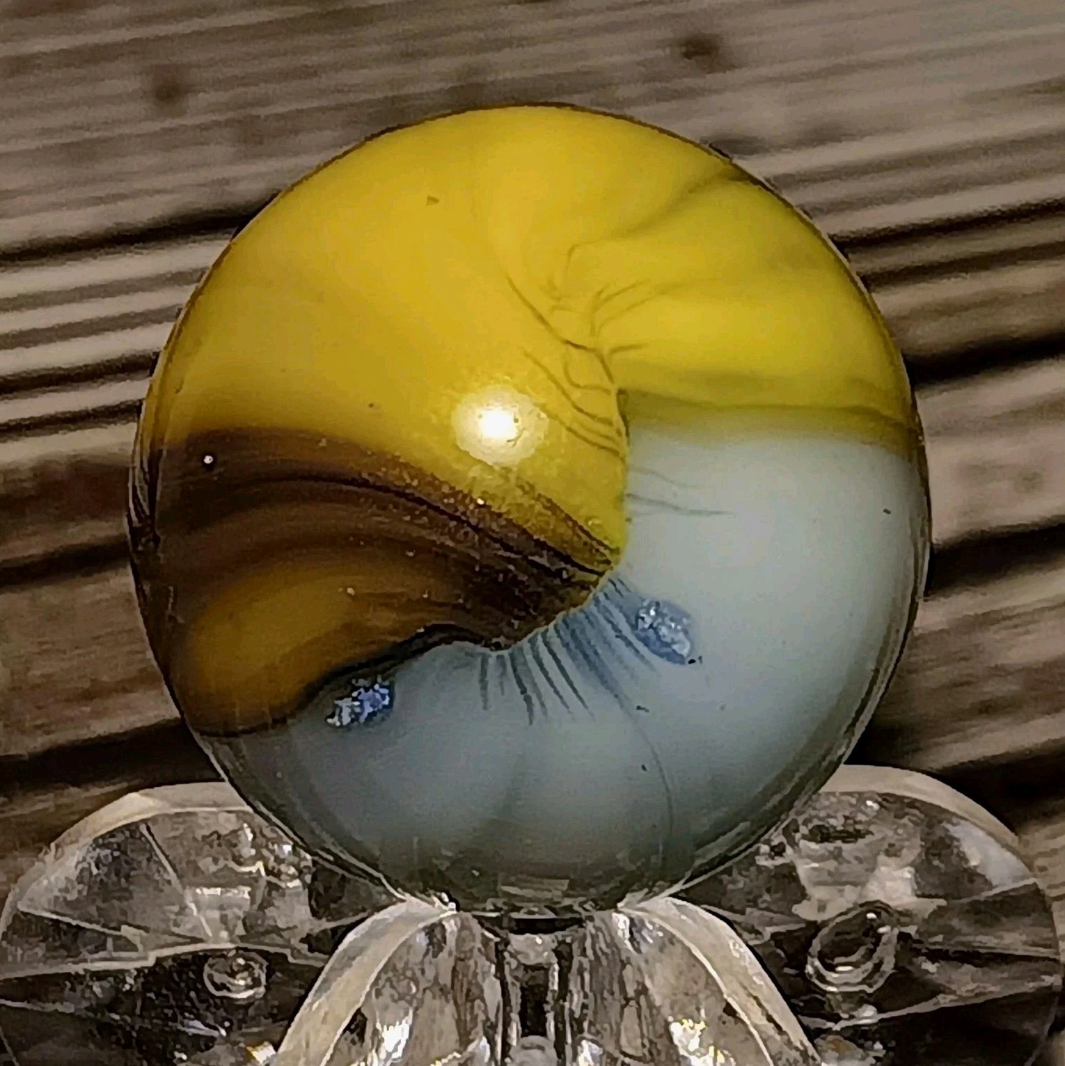 Vintage Akro Agate Patch Marble. .71\ Vintage Akro Agate Patch Marble. .71\