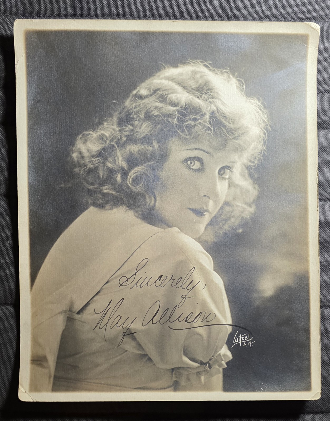 Vintage MAY ALLISON Autographed 8x10 Studio Photo Silent Film Star Ink Signed Vintage MAY ALLISON Autographed 8x10 Studio Photo Silent Film Star Ink Signed