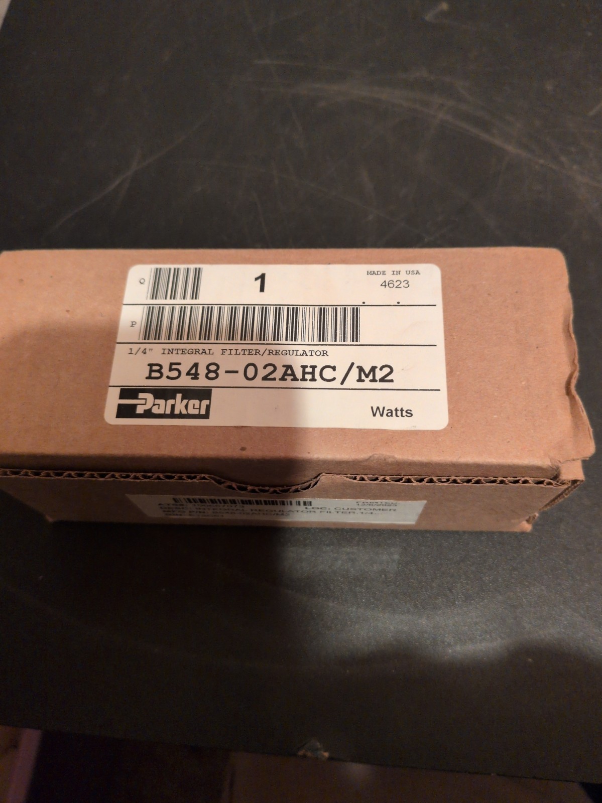 Parker Watts B548-02AHC/M2 1/4