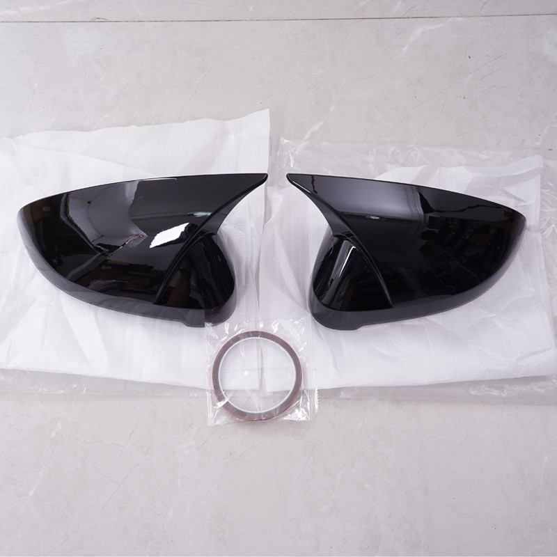 2X For Audi A4 B9 S4 A5 S5 2017-2025 Gloss Black Rearview Side Mirror Cover Caps