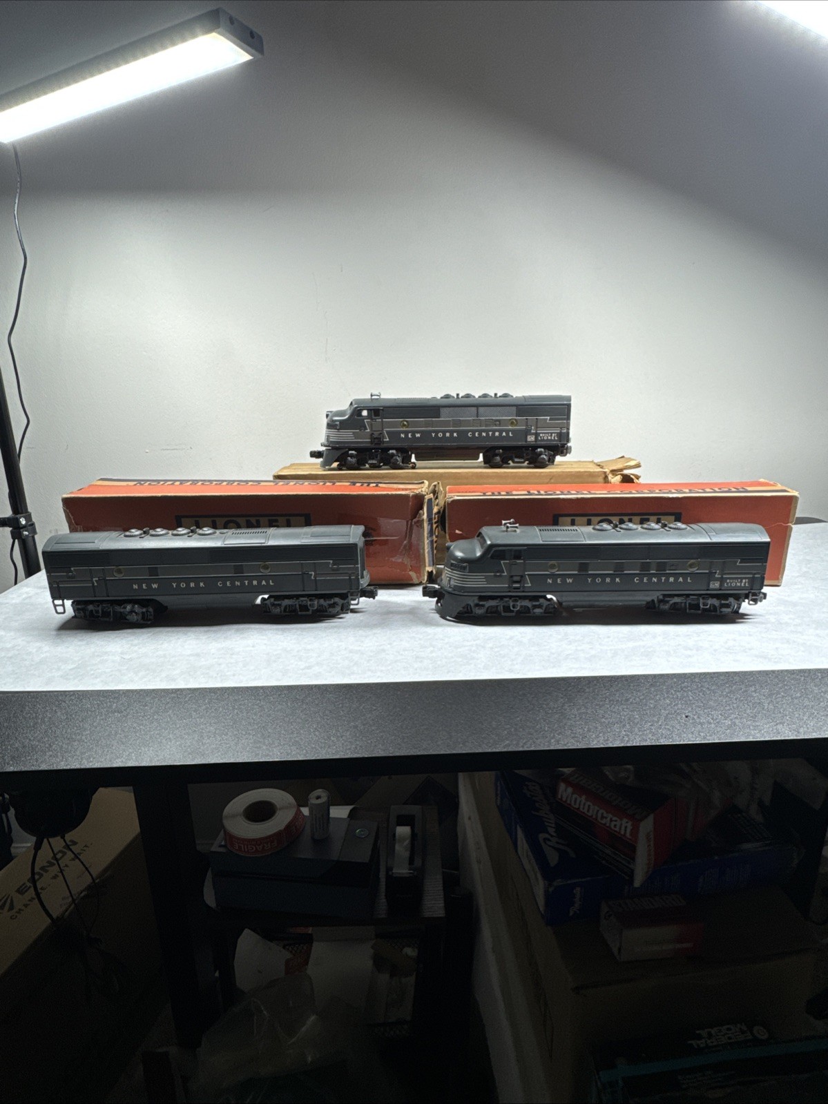 LIONEL NYC A-B-A SET WITH 2354P, 2354T & 2344C + BOXES, ONE OWNER SET