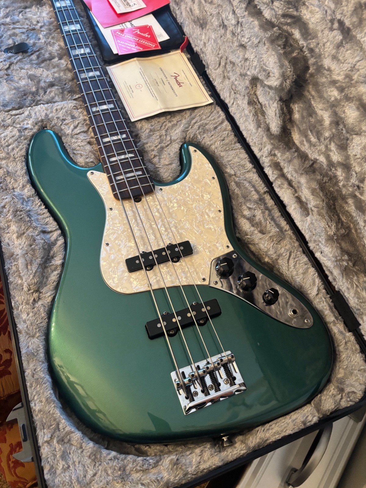 Fender Adam Clayton Artist Series Signature Jazz Bass 2017 Sherwood Green Metall