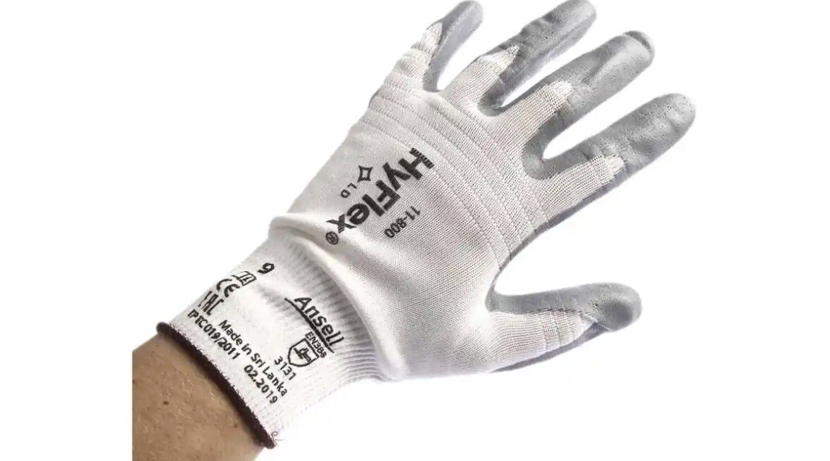 Ansell 11-800 Hyflex Foam Nitrile Palm Coated Gloves Size XL - 10- 60 Pairs