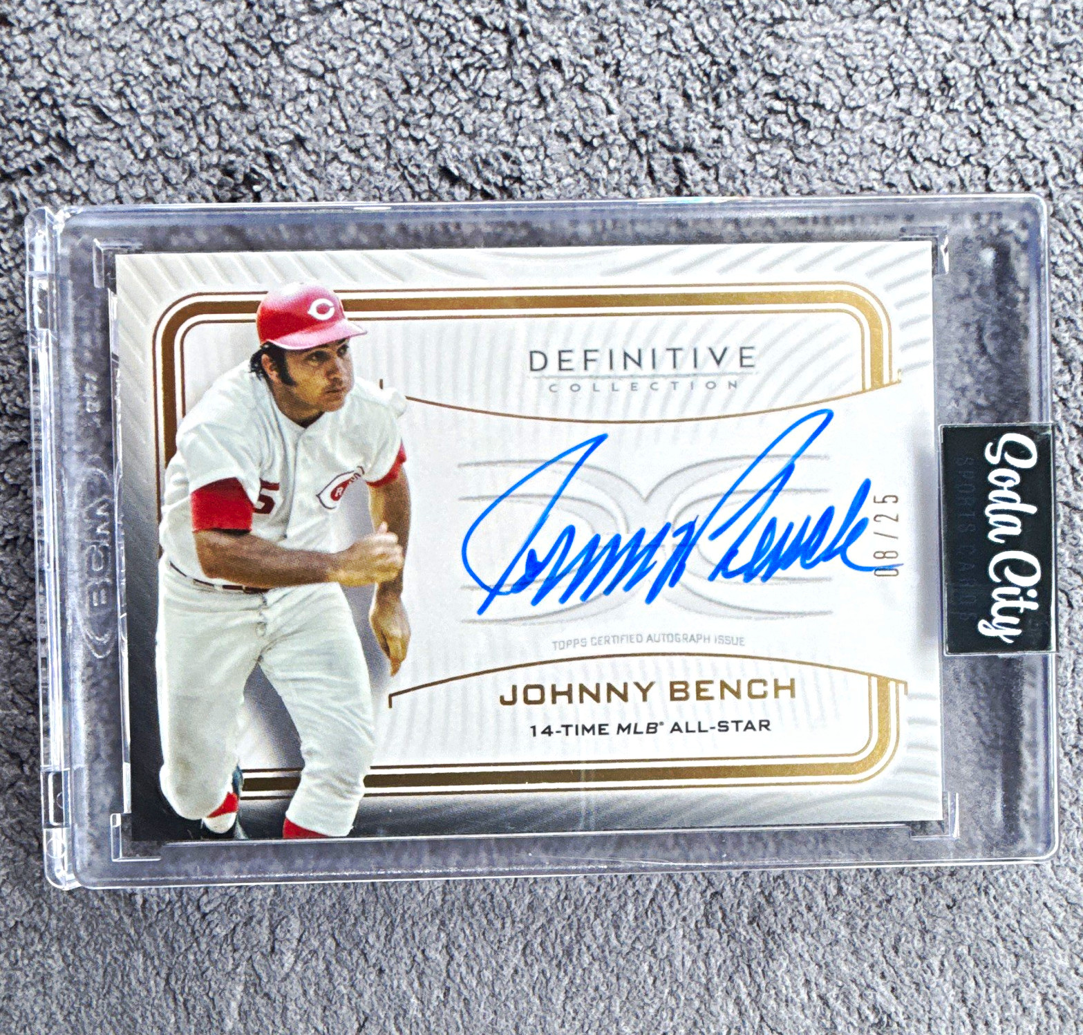 2024 Topps Definitive Collection - Legendary Autographs Auto Johnny Bench /25 2024 Topps Definitive Collection - Legendary Autographs Auto Johnny Bench /25