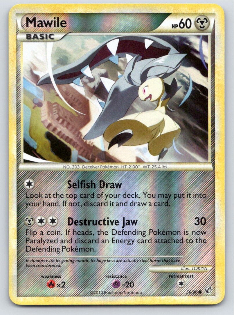 2010 POKEMON MAWILE HGSS UNDAUNTED 56/90 REVERSE HOLO C NM A78866 FREE S&H 2010 POKEMON MAWILE HGSS UNDAUNTED 56/90 REVERSE HOLO C NM A78866 FREE S&H