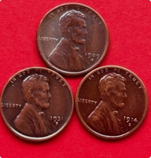 1931-S 1914-S 1909-S VBD Lincoln Wheat Cent Wheat Penny Red 1931-S 1914-S 1909-S VBD Lincoln Wheat Cent Wheat Penny Red
